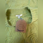 Kori  Lime Green Oversized Knit Sweater Small Scalloped Hem‎ NWT Photo 9