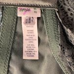 Aerie X-Large Lace Bralette Bra Floral Lightly Lined Adjustable Stretch Green Photo 7