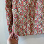 Talbots  Paisley Button Up 12 Western Career Garden Colorful‎ Floral 100% Cotton Photo 9