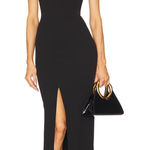 Solace London  Bysha Black Strapless Maxi Dress UK12/US8 Photo 0