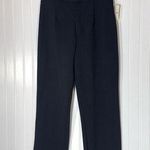 Saks 5th Avenue Saks Fifth Avenue Petites 10P Black Straight Leg Dress Pants NWT USA Made Career Photo 0