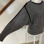 Vintage IB Diffusion Size S Sweater Boatneck Dolman Sleeve Silk Angora Lambswool Gray Photo 2