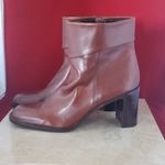 Enzo Angiolini  Brown Ankle Boots High Heel Chunky Heel - Size 7 M Photo 2