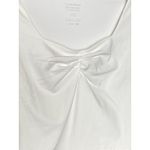 New Trendy Queen Women's XS White Scoop Neck Long Sleeve Cropped Top Shirt Photo 1