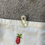 Vintage White Fruit Thin Cloth Shoulder Bag Photo 2