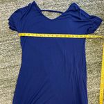 Navy blue slitted maxi dress Photo 3