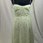 Green floral print slip dress woman’s size medium Photo 0