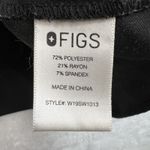 FIGS Women's L Top Maternity Chira Somotillo Black Pleated Keyhole Pockets Photo 6