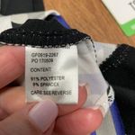 Tail Meredith Mock Neck Zip Short Sleeve Golf Top Half Moon Print Womens Size XS Black Photo 5