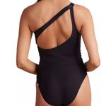 Summersalt Women's Sidestroke One Piece Swimsuit Black Plus Size 18 Compression Photo 5