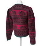 NWT, Vintage Eagle’s Eye Wool Sweater, Sz M Green Size M Photo 4