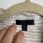 ATM Anthony Thomas Melillo Stripe Cotton Camp Shirt In Beach Pebble Combo Size L Tan Size L Photo 4