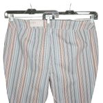 Cato Womens 24W High-Rise Cropped Striped Pants Ruched Ankles Stretch NWT Photo 9