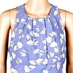 Chadwick's CHADWICK’S periwinkle with cream abstract roses/leaves maxi dress. Size 10. EUC Photo 1