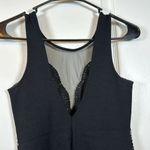 Lulus  Cali Cantina Black Lace Bodysuit Plunge V-Neck Thong Size Small EUC #0886 Photo 6