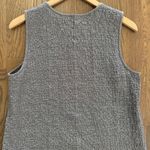 Theory Bringam Seersucker Houndstooth Sleeveless Top in Blue Size Medium Photo 5