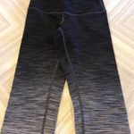 Lululemon Black & White Ombré Striped Leggings Size 6 Photo 4