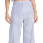 Sage  The Label Blue & White Striped Wide Leg Palazzo Pants NEW M Photo 5