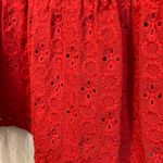 Knox Rose Red Rayon Eyelet Tank Top XXL Photo 3