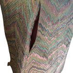 Laundry by Shelli Segal  Women's SZ 14 Dress Baby Doll Shiny Aztec Pastel Photo 11