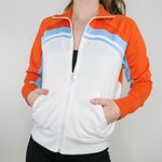 Nike Vintage 90s Orange and Light Blue Track Jacket Photo 0
