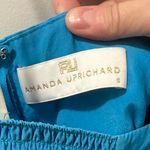 Amanda Uprichard  blue 100% silk halter minidress size small Photo 3
