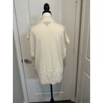 Banana Republic 100% Merino Wool Sweater Vest Top XL Cream Mock Neck Minimalist Photo 2