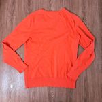 Tommy Hilfiger  V-neck Coral Orange Sweater Pima Cotton blend Preppy Academia L​ Photo 7