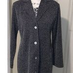 Derek Heart Women’s black white tweed button down blazer coat Sz Med Photo 7