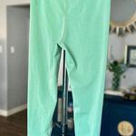 DYCE Active Polyester and Spandex Light Green Pants Photo 1