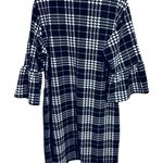 Violet B Houndstooth 3/4 Bell Sleeve Dress 1X Black Photo 0
