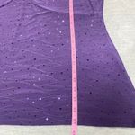 Jaclyn Smith  2X Purple Sequin Long Sleeve VNeck Blouse Work Office Casual Boho Photo 8