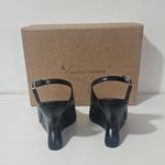 Anthropologie  Wedge Slingback Heels - Black/Noir - Women's Size 9.5 - OB1954620 Photo 4