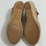 Andre Assous Dainty Womens Leather‎ Slingback Espadrille Wedge Sandal Sz 6 Shoes Brown Photo 5