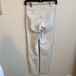 Hue  Pinstripe White Loafer Skimmer Pants Photo 2