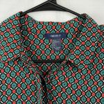 Forever 21 Women's Button Up Blouse Geometric Print Long Sleeve Top Size Large Photo 3