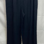 Vintage women's solid black pull on loose straight fit relaxed pants casual 12 Photo 0