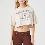 Forever 21  motorcycle graphic cropped tee Photo 1