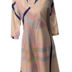 Mkrm 3/4 Sleeve Midi Dress Size Medium Pink Photo 1