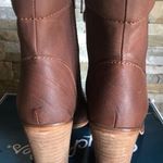 Seychelles Brown Leather Peep Toe Booties  Photo 5