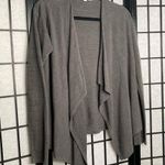 Ellen Tracy Draped Cardigan Grey Medium Photo 1