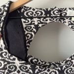 Anthropologie Deletta Black White Cutout Back Mini Dress A-Line Short Sleeve S Photo 13