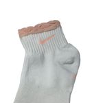 Nike  Dri-FIT Women Ankle Socks 2 Pair Pink White Athletic Comfort Photo 5