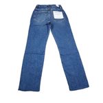 Good American  Good Classic Raw Hem High Rise Slim Straight Stretch Jeans 0 25 Photo 2
