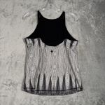 prAna ‎ Tank Womens Small Black White Geometric Casual Workout Gym Athleisure Photo 2