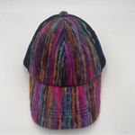 COLLECTION EIGHTEEN Baseball Cap Mesh Multicolor Yarn Black Adjustable One Size Photo 1