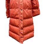 Vintage Sharpee Puffer Down Long Coat Size Medium Orange Photo 6