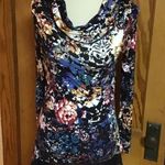cupio cowl neck floral n lace tunic Photo 6