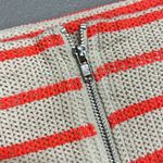 J.O.A. Knit 2 Piece Crop Top & Skirt Set Cream Orange Strip Size Large NWT Photo 9