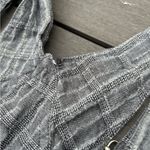 RVCA Grey Striped Overall Shorts Photo 7